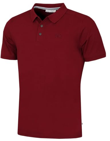 Calvin Klein Mens 2026 Campus Coastal Wicking Golf Polo Shirt