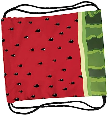 UTHCLO Leichter Schulterbeutel Wassermelonenmuster mit Kordelzug aus Oxford Stoff Praktischer Sportrucksack Turnbeutel für Schule und Outdoor für Alltag