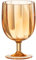 J-Line Boîte de 6 verres à vin en plastique orange