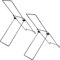 Montage au sol du panneau solaire - Montage inclinable - Lot de 2 supports de montage pour panneau solaire - Support de panneau solaire pliable - Léger pour les activités de plein air