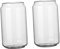 TOPPERFUN 2 Pezzi Tazza Tazze Bere Occhiali Sottile Riutilizzabile Chiaro Latte Macchiato Doppio Bicchieri D'acqua Boccale Di Latte Transparent Bicchiere