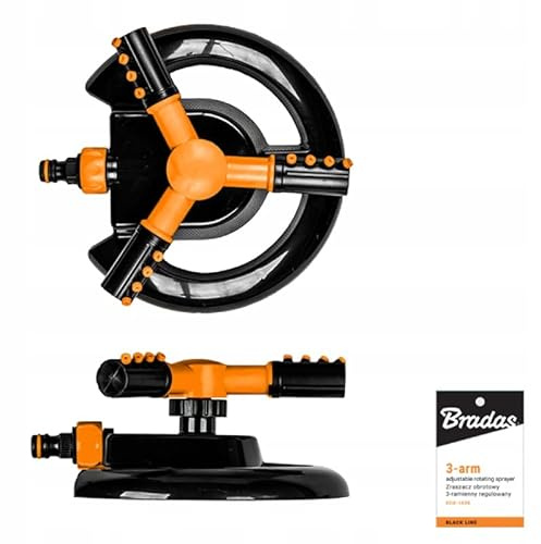 Bradas Garden Care Garten Sprinkler - Bewässerungssystem - Sprinkleranlage - Rasensprenger - Sprenkler - Bewässerung Rasen - Rasensprinkler- Rasenbewässerung - Gartenbewässerung Rotorregner 50 m²