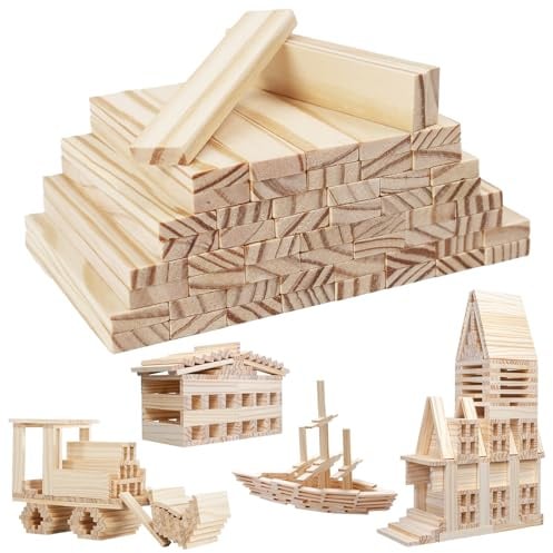 100 Stk Holzklötzchen zum Basteln,3D Raumstapelspiele Holzbausteine | Bastelholz Klötzchen,Kiefernholz Bastelklötzchen Holz,Bastelholz Holzleisten für DIY Projekte Deko Malen Bausteine