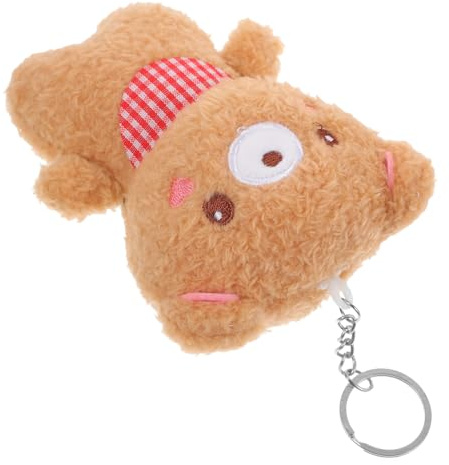 TOYANDONA Porte Clés Peluche Ours Mignon Pendentif Dessin Animé Accessoire Sac Décoration Cadeau Anniversaire Noël