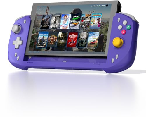 abxylute Mando N6 Switch 2 | Tecla C Nativa, Botones Traseros, Reasignación ABXY, Giroscopio 9 Ejes, Joystick Hall, Gatillos de Goma Conductora, Motores Lineales, Joypad Abierto Ergonómico