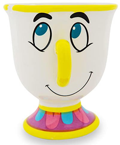 Silver Buffalo Disney's Die Schöne und das Biest Chip Teetasse 3D geformte Keramik Kaffeetasse, 590 ml