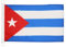 BANDERA NAUTICA de CUBA 45x30cm - Pabellón de conveniencia CUBANA 30 x 45 cm anillos - AZ FLAG