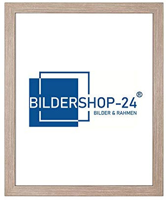 Bildershop-24 Puzzlerahmen London für Puzzle ca. 500-1000 Teile 48x68cm 68x48cm Sonoma Eiche (Dekor) mit Acrylglas