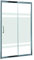 Mampara de Ducha MODULAR Frontal Sencilla - 1 Hoja FIJA + 1 Hoja CORREDERA. Con Tratamiento EASY-CLEAN. (100 cm, SERIGRAFIADA)