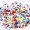 Jollin 3456 Piezas del Strass Abalorios Cristal Vidrio pedrería Espalda Planas Gemas Diamantes Para Uñas Arte 6 Tamaño S4~S12, Color Mixed
