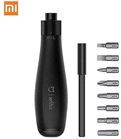 Original xiaomi mijia Wiha 8 en 1 Destornillador de carraca Inicio Cartuchos de mordida de alta precisión Destornillador Herramientas de reparación