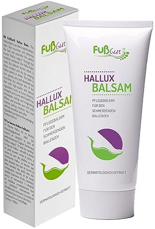 Hallux Balsam: Intensive Pflege und Erfrischung für schmerzende Ballenzehen 100ml Hallux-Valgus Fußpflege Pflegecreme