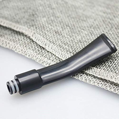 LITAO-EC, Plastic Flat Long Mouthpiece 510 Drip Tip per E-Sigaretta 510 Atomizer Fit Melo 3 Mini Serbatoio IJust S Kit ECC, Niente Tabacco o nicotina (Colore : Nero)