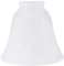 FRCOLOR Bell Shaped Alabaster Glass Lamp Shade Replacement for Ceiling Fan Light Kit Wall Sconce Pendant