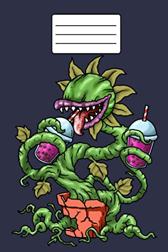 Venus Fly Trap Bubble Tea Journal 6x9 in: Carnivorous Plants Gift For Boba Tea Lovers