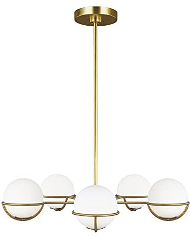 Elstead Apollo 5 Light Globe Hängeleuchte, Messing brüniert, G9