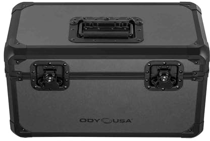 Black Gray KROM Record/Utility Case for 120 7 Vinyl Records
