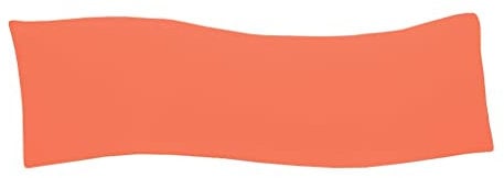 Dukal | Bezug für Billerbeck Sinus Seitenschläferkissen | 30x130 cm | aus hochwertigem DOPPEL-Jersey | 100% Baumwolle | Farbe: orange