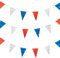 Baker Ross PJ151 Guirlandes rouges, blanches et bleues - lot de 2, fournitures de fête suspendues pour la Fête Nationale