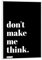 artboxONE Poster mit weißem Rahmen 18x13 cm Typografie Don't Make me Think (Black) - Bild Design Steve krug Typo