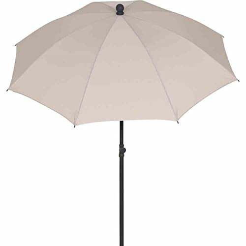 Siena Garden City Mittelstockschirm anthrazit/Natur Ø 180cm
