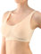 ecoBAMBOO Bustier Damen Top aus Bambus, Gepolsterter Sport BH Damen Ohne Bügel, mit leichtem Halt, für Yoga & Alltag (M-L, Beige 1)