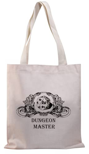 PLITI RPG Game Master Gift Dungeons Game Gift Dungeon Master Tote Bag For Gamer, D Master Tgu, Medium