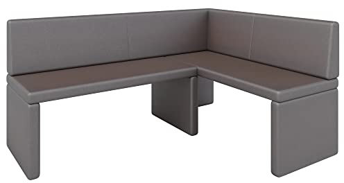 Eckbank Akiko Corner Bench - Eckbankgruppe für Ihrem Esszimmer, Küche modern, Sitzecke, Essecke. Perfekt für Küche, Büro und Rezeption. Solide und Starke Verarbeitung. (Soft 30, 196x142cm rechts)