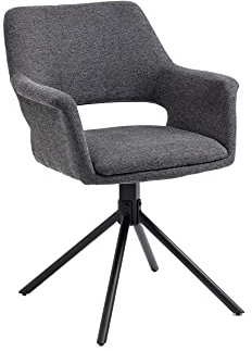 möbelando Stuhl 2er-Set Eleonore aus Webstoff in grau. Abmessungen (BxHxT) 57x84x61 cm