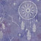 Dreamcatcher Purple Silver Wallpaper - Metallic Stars Constellation Space Feathers Kids Bedroom Nursery Modern