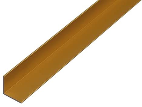 Alberts 434335 Winkelprofil | Aluminium, goldfarbig eloxiert | 1000 x 30 x 30 mm