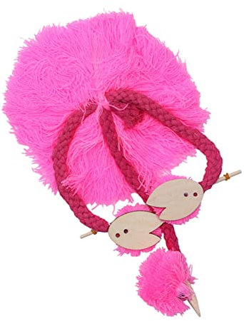 Gadpiparty Marionetta Di Struzzo Burattino a Corda Per Bambini Tirare i Fili Bambola Animale Marionette Giocattolo Per Bambini Con Linea Peluche Adulto Bambino