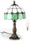 Bidesen 8-Zoll Tiffany-Stil Tischlampe, Vintage, Handgefertigter Buntglas-Schirm, mit Glühbirne, für Schlafzimmer, Arbeitszimmer und Büro
