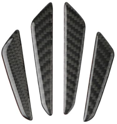 4 Pezzi Nero in Fibra di Carbonio Auto Car Door Bump Protector Sticker per Auto SUV Pickup Truck
