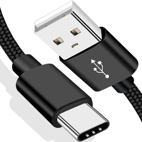 AMAZE!UK Type C Cable For Oppo find X5/X5 Pro/X5 Lite/A53/A54/A74/A72 A78 A17 A16S,USB C Fast Charging Lead, USB-A to USB-C (2m long) (Black)