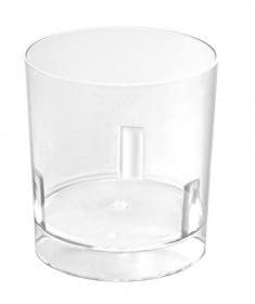 TELEVASO - 1008 uds - Vaso Chupito 40 ml - Plástico cristalino (PS) - Color Transparente - Reciclable - Ideal para bebidas alcohólicas, licores, vino, vodka, whisky, tequila