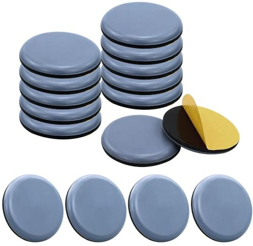 Möbelgleiter, 16 Stück 50mm PTFE Selbstklebende Möbelschieber, Möbel Bewegen Pads zum Bewegen Schwerer Möbel (Runden)