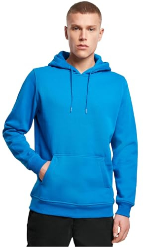 Build Your Brand Herren Kapuzenpullover Heavy Hoody, lässiger Hoodie für Männer, 3XL, Cobalt Blue