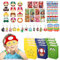 GOTFUN 72Pcs Mario Party Bag Fillers, Mario Party Favours Supplies, Super Bro Theme Party Supplies with Mario Party Bags Mario Mask Keychain DIY Stickers Wristband, Perfect for Kids Birthday Party