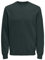 Herren O&S Basic Sweatshirt Regular Fit Pullover Langarm Jumper Sweater Shirt ohne Kapuze ONSCERES, Farben:Grün-4, Größe:L