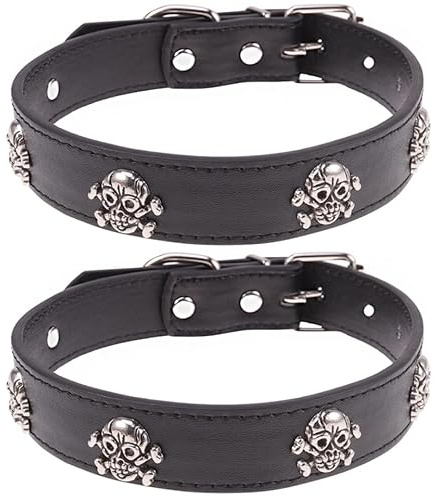 Supvox 2 STK Halloween-hundeverzierungen Hundehalsband Kleines Katzenhalsband Personalisierte Hundehalsbänder Mit Totenköpfen Haustierhalsbänder Für Für Welpen