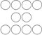 ECSiNG Vergaser-Dichtung, O-Ring, 43 mm Innendurchmesser, 46,2 mm Außendurchmesser, Gummi, Rasenmäher, Vergaserdichtung, kompatibel mit Briggs & Stratton 693981 280492, 10 Stück