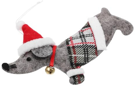 Cabilock Badger Dog Xmas Tree Ornaments Wiener Dog Decorations Felt Mini Christmas Tree Decorations