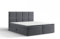 Extrasen Bett Boxspringbett 180x200 cm Polsterbett Mit 2 Matratzen 2 Bettkasten Stauraum Bettgestell Doppelbett Stoffbett Kopfteil Schmutzabweisend BARO Graphit