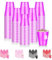 Dualshine Confezione da 100 bicchieri di plastica viola da 350 ml, bicchieri usa e getta per feste, bicchieri resistenti, bicchieri per liquori, lauree, per matrimoni, compleanni, birra, gusti, snack,