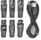 Cable Cargador Universal 7PCS USB 5V Adaptador Corriente, Compatible para cortapelos eléctricos, cortabarbas, afeitadoras, Instrumentos de Belleza, lámparas de Escritorio, purificadores (1)