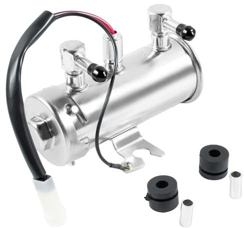 Pompe à carburant électrique universelle de rechange pour voitures et camionnettes à essence diesel 12 V Style haut rouge Pompe à carburant électrique en métal