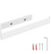 HOLZBRINK Portarotoli da cucina da parete bianco 244x72 mm | Porta asciugamani da muro per bagno, cucina, toilette | Porta scottex, salviette bagno