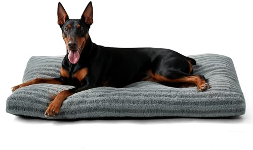 Pawk Hundebet Grosse Hunde, XXL Hundekissen Waschbar Flauschig, Hundekorb Weich Atmungsaktiv, rutschfeste Plüsch-Hundematte, 121x75x11cm