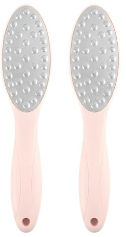 2pcs Limpe-Pieds en Verre Nano 2 en 1 avec Mango Long, Professionnel, Utilisable à Sec et Humide, Élimine Doucement Les Callosités et La Peau Crevassée des Pieds et des Coudes